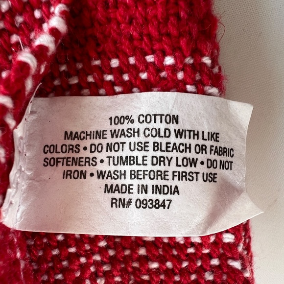 Design Imports Tablecloth Rectangle Plaid Red & White Check Cabin Country - Picture 5 of 5